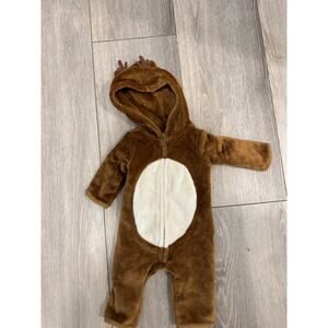 Carter Reindeer Sherpa Suit 3 months NWOT